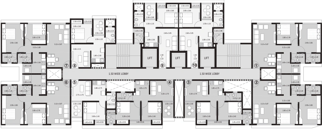 Floor Plan of Platinum Casa Divine in Andheri West, Mumbai - Image 294832