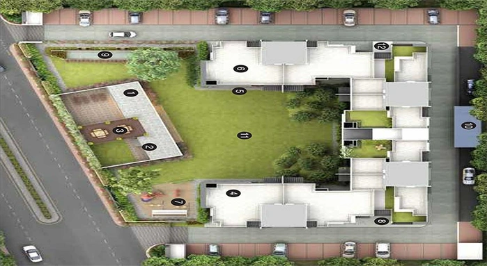 Master Plan of Gini Lake Gardenz in Makarba, Ahmedabad - Image 263035