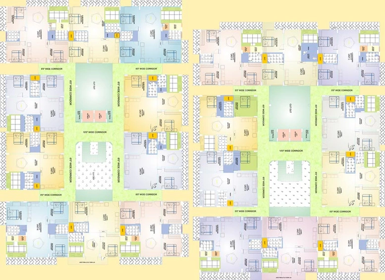 Floor Plan of V2 Poorvi Enclave in Banashankari, Bangalore - Image 124183
