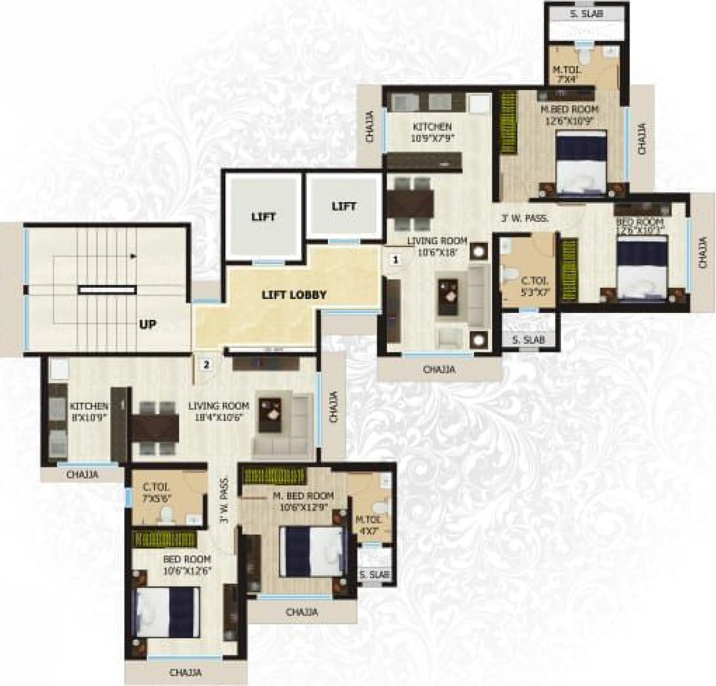 Floor Plan of NICCO Saanvi Heights in Goregaon West, Mumbai - Image 337442