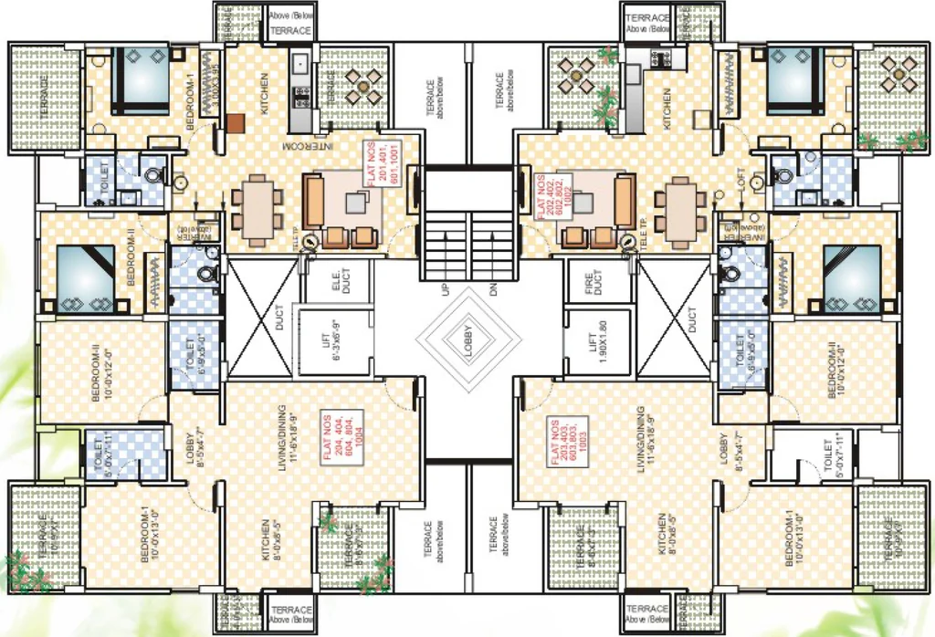 Floor Plan of Kakkad Madhuban in Balewadi, Pune - Image 349954