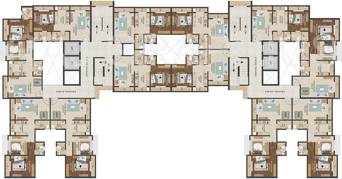 Floor Plan of DGS Sheetal Sona in Virar East, Palghar - Image 249485