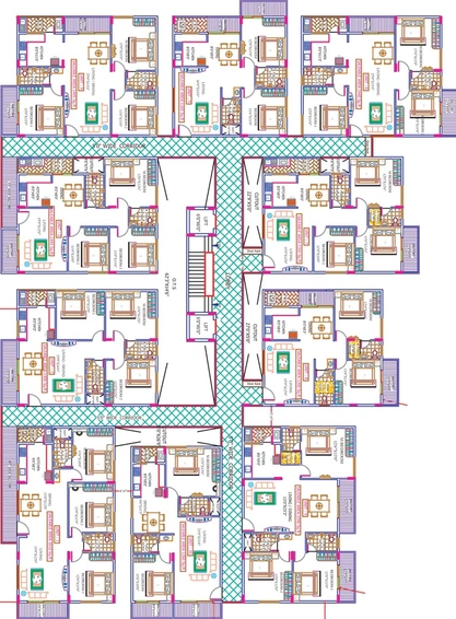 Floor Plan of V2 Vishanth in Rajarajeshwari Nagar, Bangalore - Image 124269