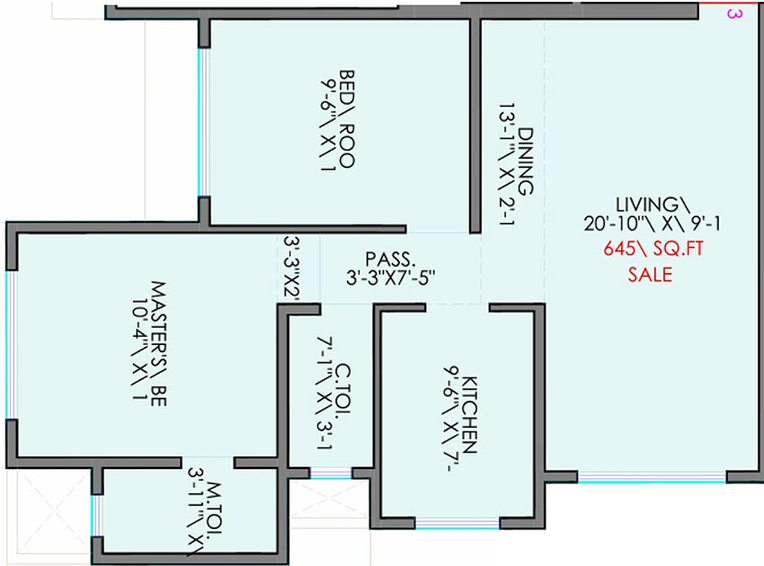 2 BHK Flat in DGS Sheetal Grandeur in Santacruz East, Mumbai - Image 843938