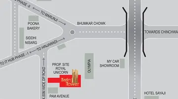 Location of Sonigara Twin Towers - Image 349500