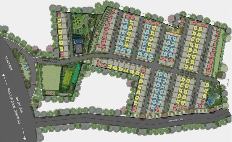 Master Plan of Daiwik Sapphire in Whitefield, Bangalore - Image 124288