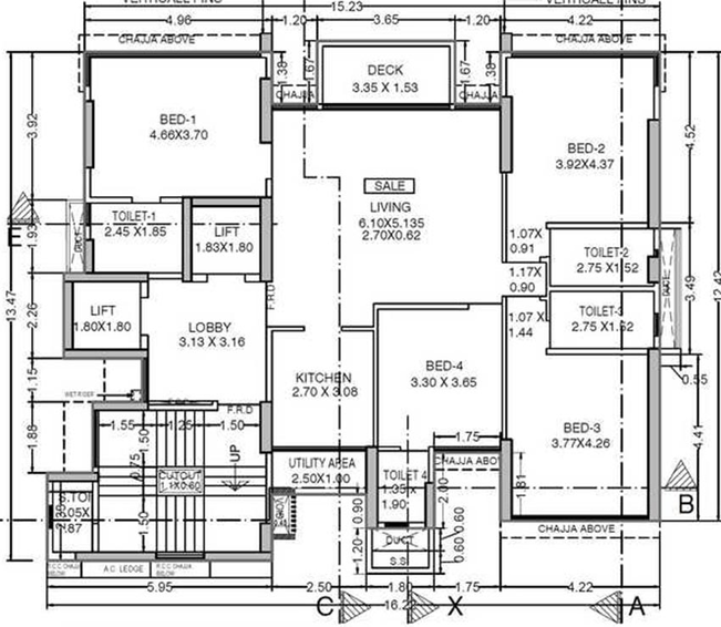 Floor Plan of Arkade Darshan in Vile Parle East, Mumbai - Image 256813