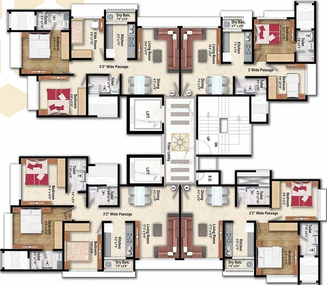 Floor Plan of Arkade Adornia in Goregaon East, Mumbai - Image 256003