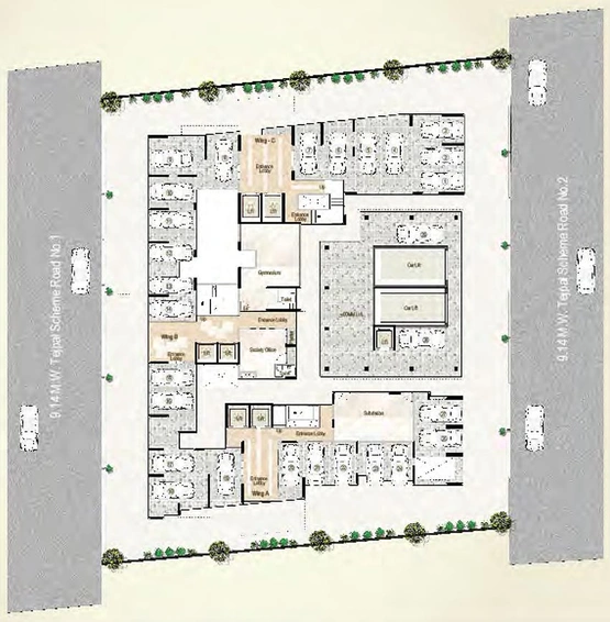 Master Plan of Arkade Jeevan Sarita in Vile Parle East, Mumbai - Image 256794