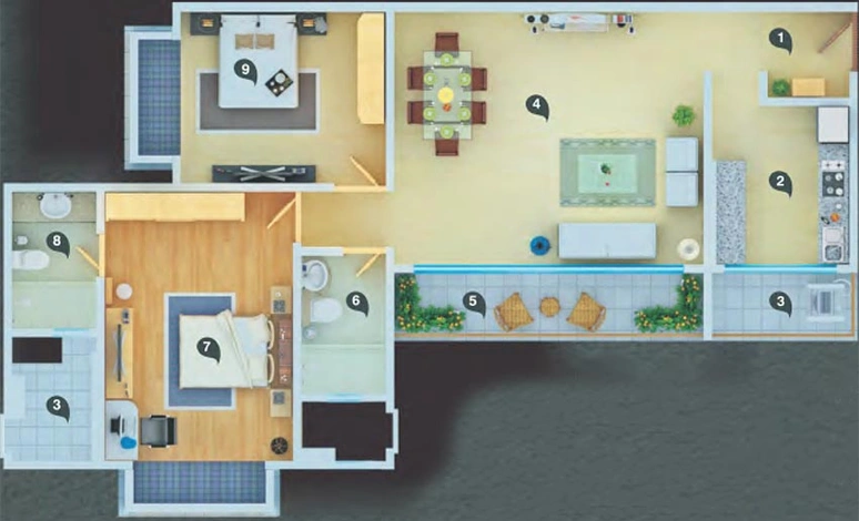 2 BHK Flat in Arkade Wallace Fortuna in Mazgaon, Mumbai - Image 847649