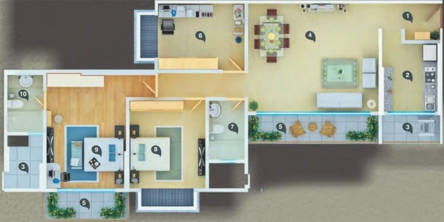 2.5 BHK Flat in Arkade Wallace Fortuna in Mazgaon, Mumbai - Image 847648