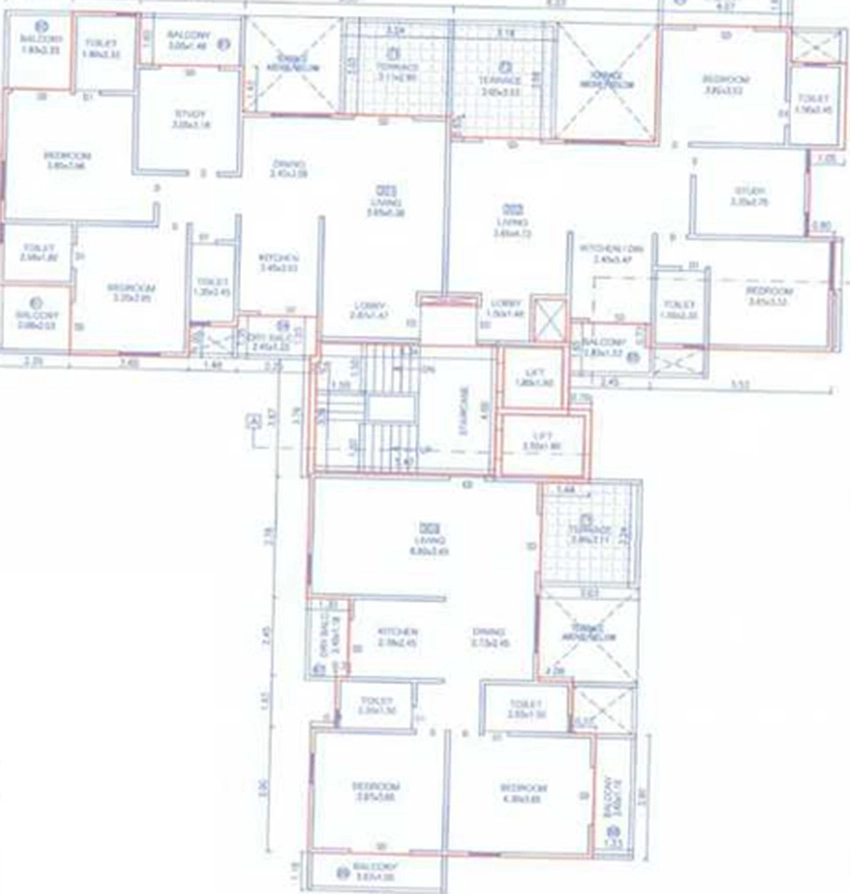 Floor Plan of Tejraj Panchadri in Deccan Gymkhana, Pune - Image 349586
