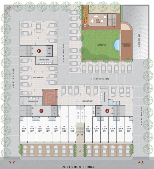 Master Plan of Airan Shela 24 in Shela, Ahmedabad - Image 124322