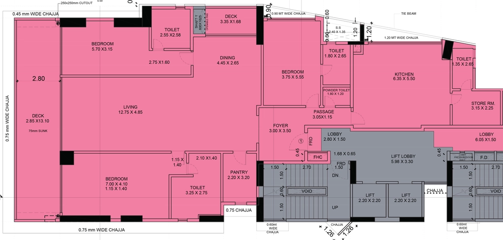 3 BHK Flat in K Raheja Valletta in Juhu, Mumbai - Image 881131