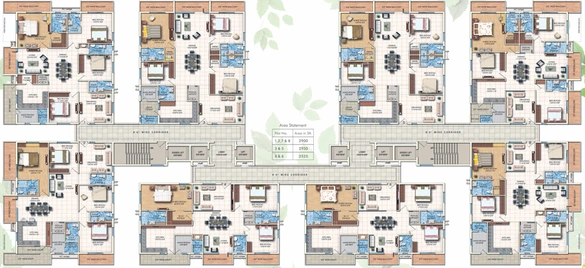 Floor Plan of DSR Reganti in Madhapur, Hyderabad - Image 124328