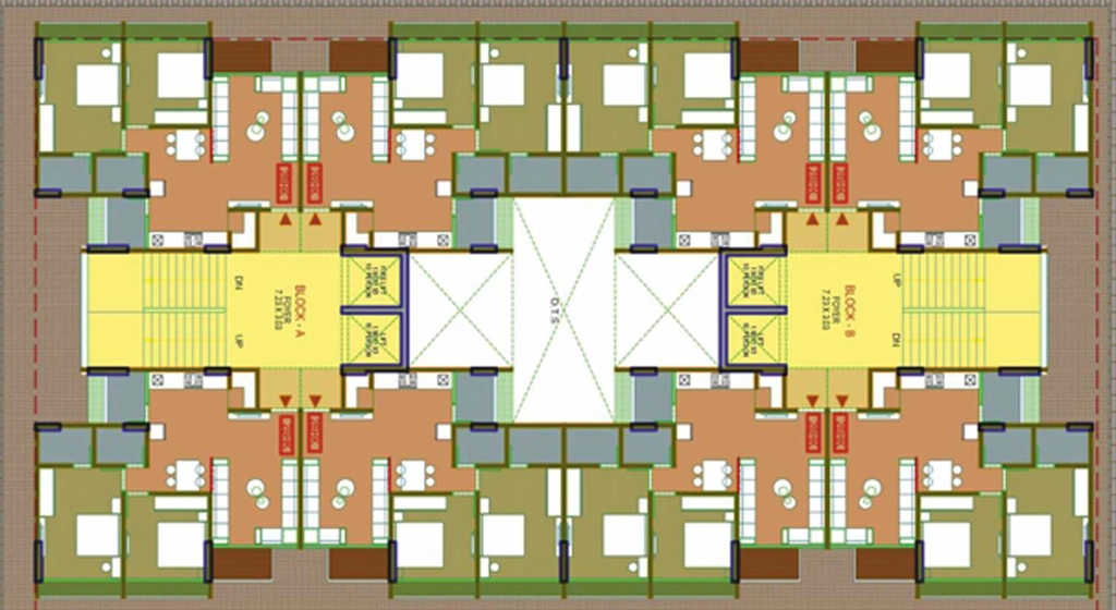 Floor Plan of Keshav Akshar Evoq in Tragad, Ahmedabad - Image 126611