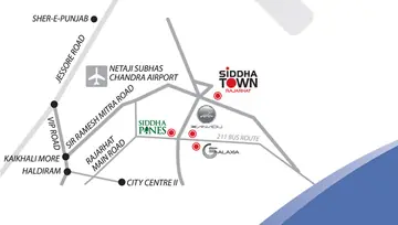 Location of Siddha Town Madhyamgram - Image 232889