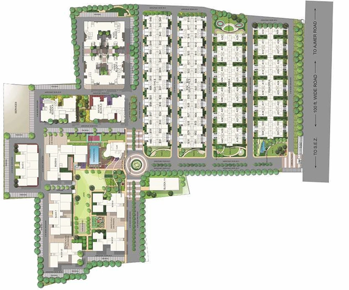 Master Plan of Siddha Aangan Villas in Ajmer Road, Jaipur - Image 265675