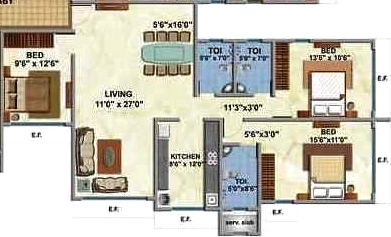 3 BHK Flat in Kabra Jeevan Saathi in Andheri West, Mumbai - Image 878827