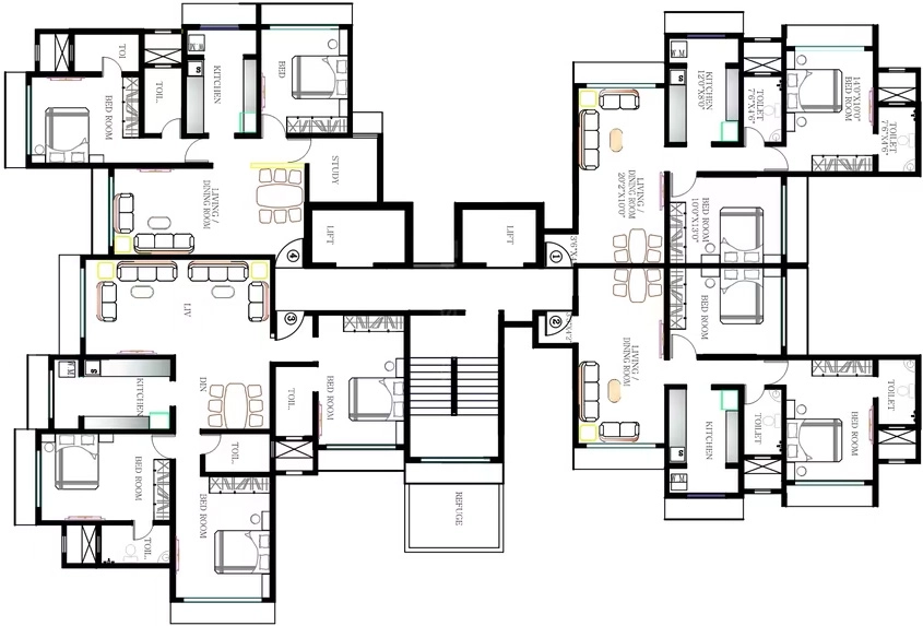 Floor Plan of Kabra Rageshree in Borivali West, Mumbai - Image 335094