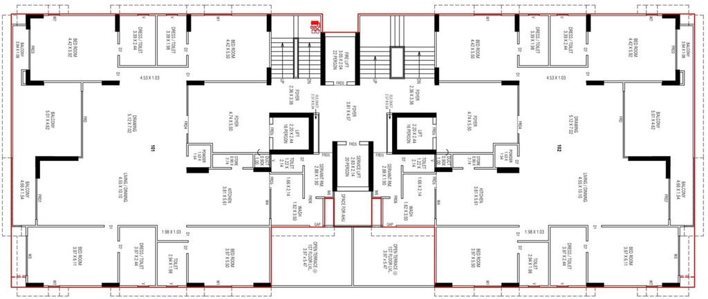 Floor Plan of Aadhyashakti Alabhya in Bhadaj, Ahmedabad - Image 127947