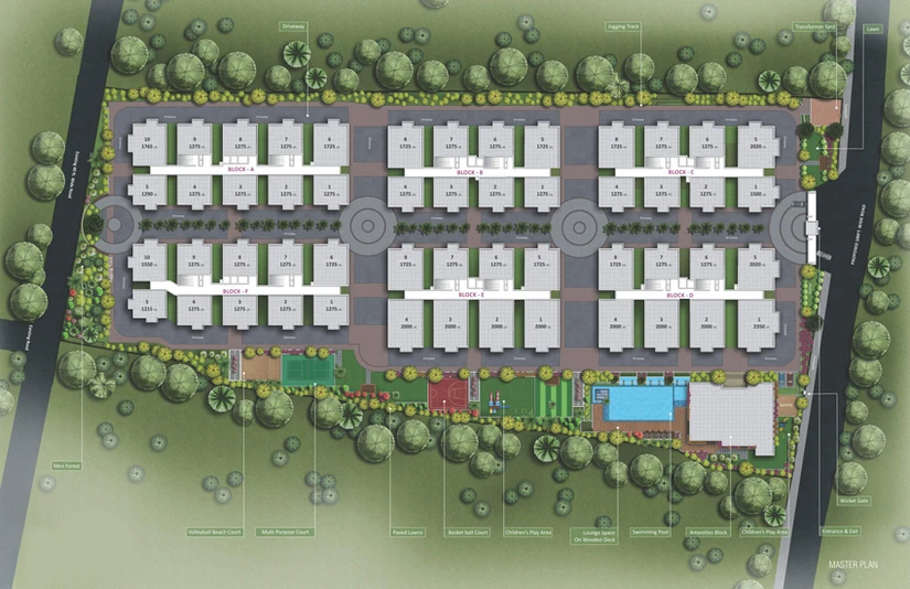 Master Plan of Greenmark Galaxy Apartments in Kondapur, Hyderabad - Image 126039