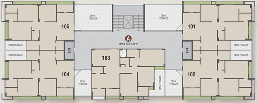 Floor Plan of Shakti Awadh Prangan in Science City, Ahmedabad - Image 124377