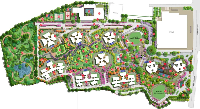 Master Plan of Shapoorji Parkwest 2 in Binnypet, Bangalore - Image 231989