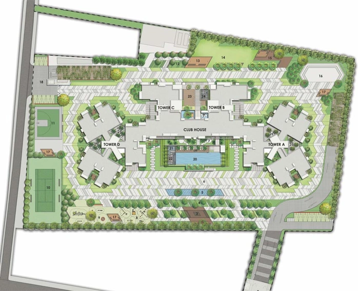 Master Plan of DNR Atmosphere in Whitefield, Bangalore - Image 127246