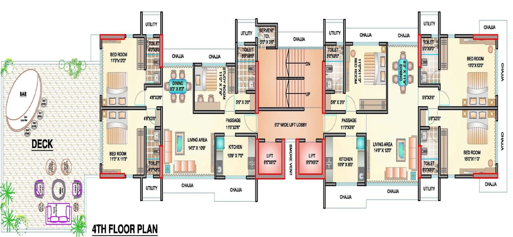 Floor Plan of Ekta Iris in Khar West, Mumbai - Image 332991