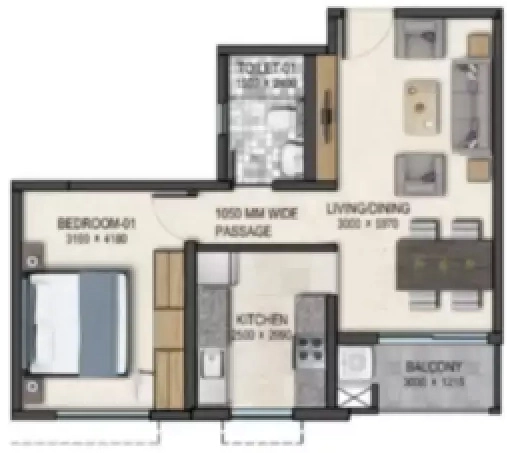 1 BHK Flat in Gurukrupa Ghanshyam in Ghatkopar East, Mumbai - Image 847309