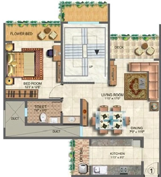 2 BHK Flat in Ajmera Iconic in Kandivali East, Mumbai - Image 846997