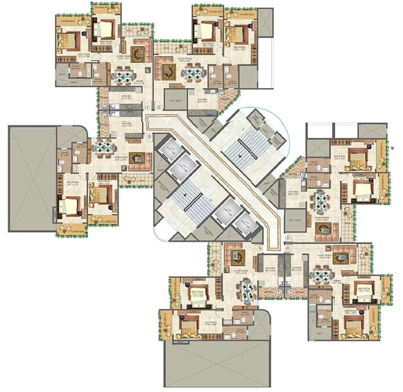 Floor Plan of Ajmera Iconic in Kandivali East, Mumbai - Image 254475