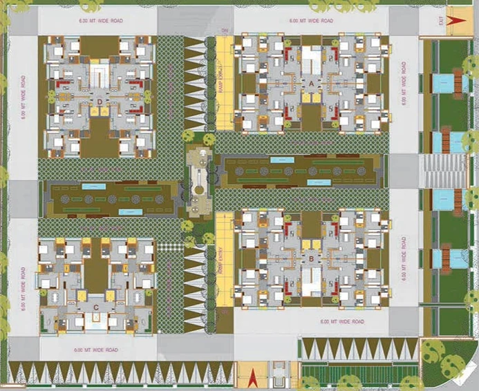 Master Plan of Ajmera Enigma in Thaltej, Ahmedabad - Image 261937