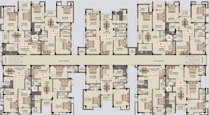 Floor Plan of Essen LTB Aashish in Laxmisagar, Bhubaneswar - Image 255410