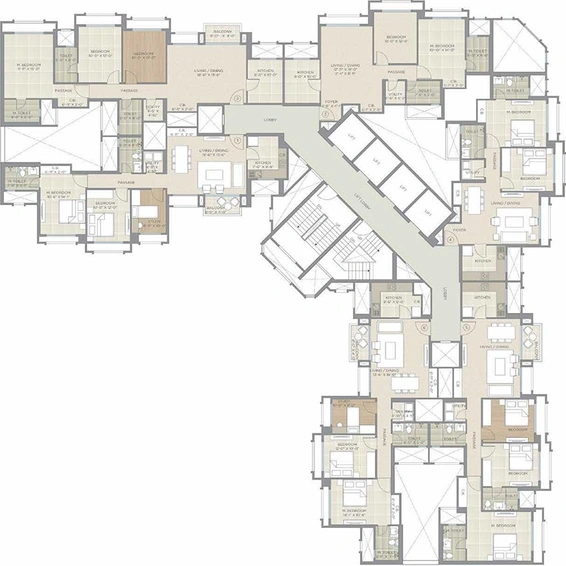 Floor Plan of Hiranandani Estate Pelican in Thane West, Thane - Image 240808