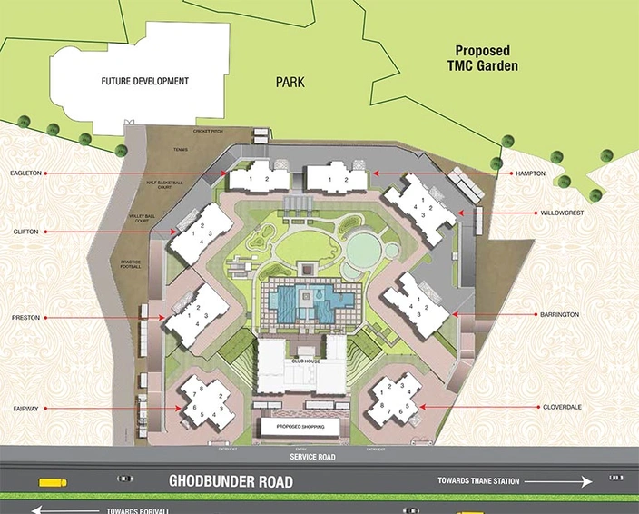 Master Plan of Hiranandani Willowcrest in Thane West, Thane - Image 240824