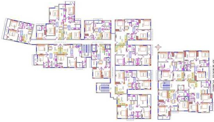 Floor Plan of Stalwart Premium in Jharapada, Bhubaneswar - Image 259605