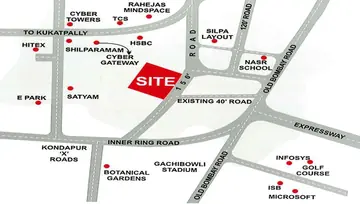 Location of Meenakshis Trident Towers - Image 124434
