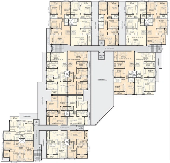 Floor Plan of Metro Royale Vista in Cuttack, Bhubaneswar - Image 254889