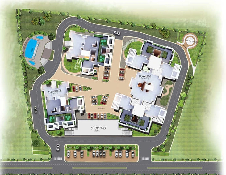 Master Plan of Metro Greenwoods in Trisulia, Bhubaneswar - Image 254777