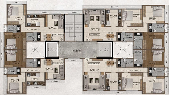 Floor Plan of PCPL Samrat CHSL in Santacruz West, Mumbai - Image 242190