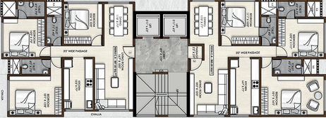 Floor Plan of PCPL Citizen Apartments in Bandra West, Mumbai - Image 226755