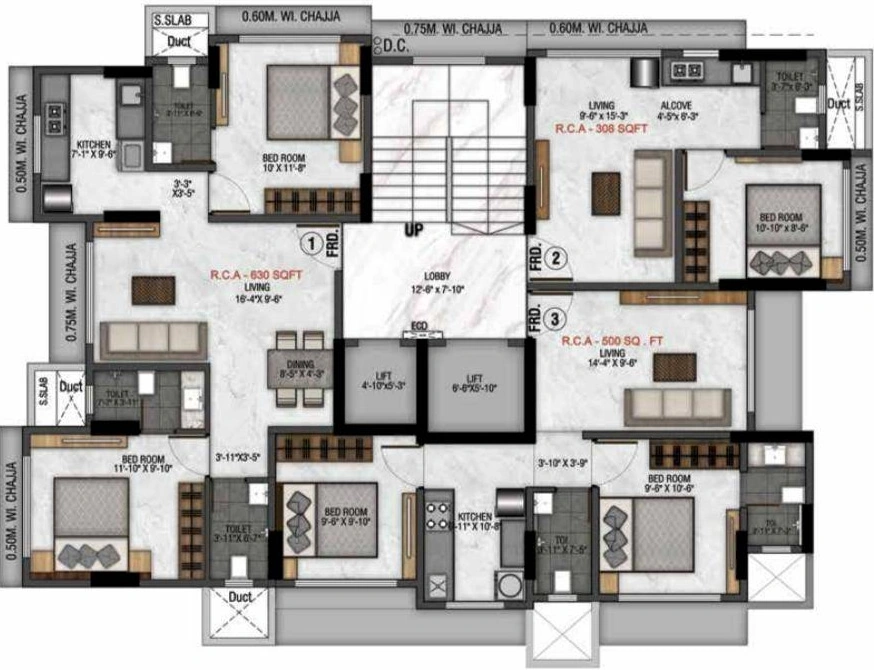Floor Plan of H.Rishabraj Matruchhaya in Borivali East, Mumbai - Image 327588