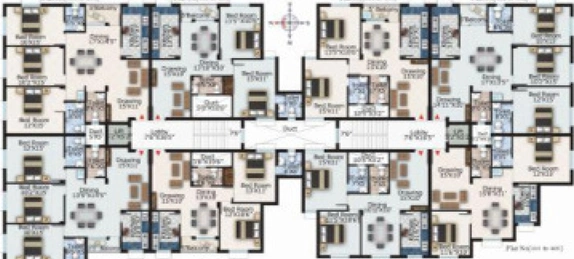 Floor Plan of Shuvam Daitari Enclave in Patia, Bhubaneswar - Image 254974