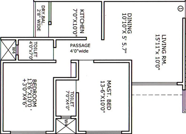 2 BHK Flat in Runwal Estate in Thane West, Thane - Image 840133