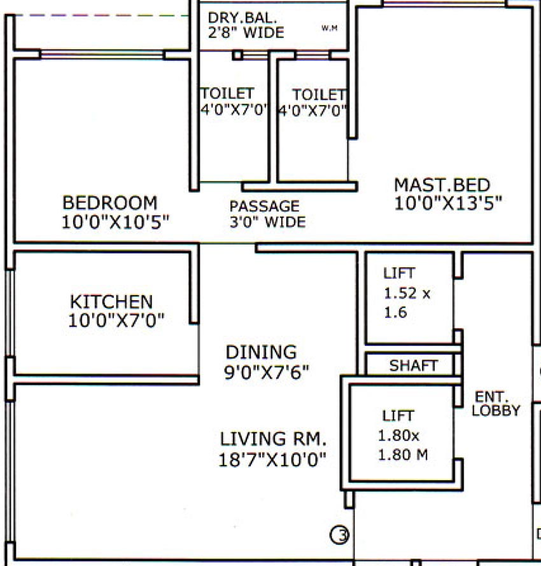 2 BHK Flat in Runwal Estate in Thane West, Thane - Image 840135