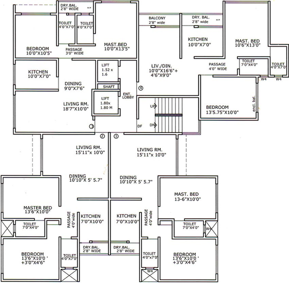 Floor Plan of Runwal Estate in Thane West, Thane - Image 240968
