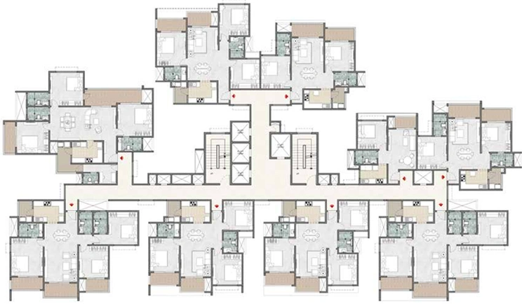 Floor Plan of Prestige Suncrest in Electronic City, Bangalore - Image 231965