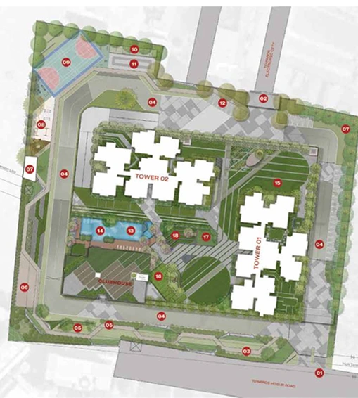 Master Plan of Prestige Suncrest in Electronic City, Bangalore - Image 231966